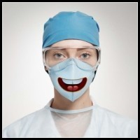 Śmieszne maski chirurgiczne...